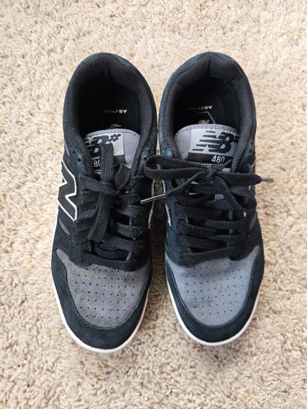 New Balance Numeric 480 Black/Grey Men's US Size 9 Men / Women's US Size 10.5